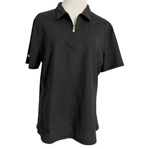Nivo Sports XXL Collared Golf Shirt Polo Short Sleeve Black